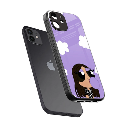 Grape Chic sleek iphone 11 cover with tempered glass back and TPU edges