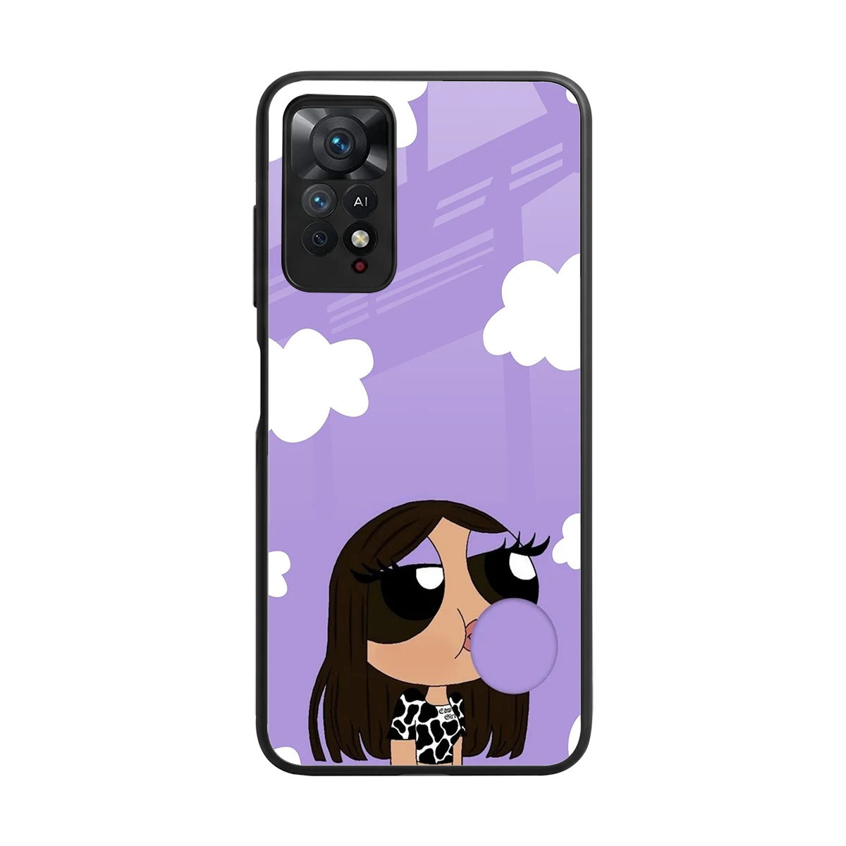 Grape Chic back phone cover | glass case for redmi note 11 pro
