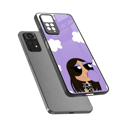 Grape Chic sleek redmi note 11 pro cover with tempered glass back and TPU edges