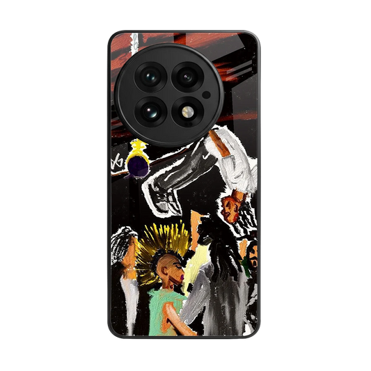 Gravity Break back phone cover | glass case for oneplus 13