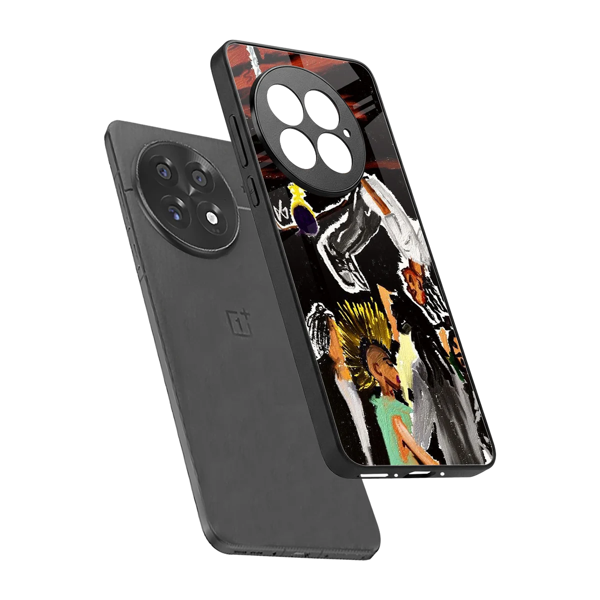 Gravity Break sleek oneplus 13 cover with tempered glass back and TPU edges