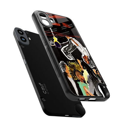 Gravity Break sleek cmf nothing phone 1 cover with tempered glass back and TPU edges