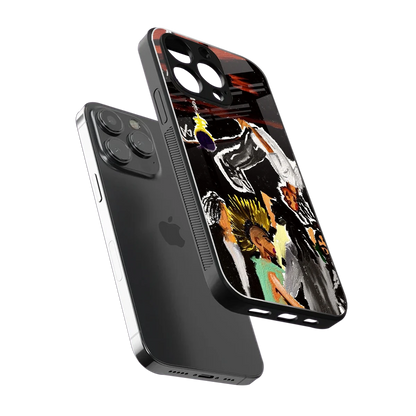 Gravity Break sleek iphone 14 pro max cover with tempered glass back and TPU edges