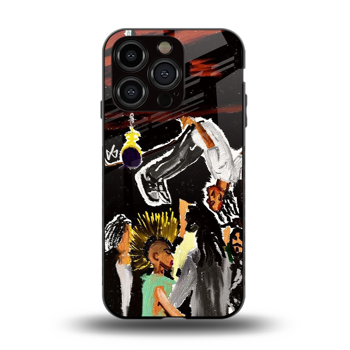 Gravity Break back phone cover | glass case for iphone 13 pro