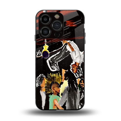 Gravity Break back phone cover | glass case for iphone 13 pro
