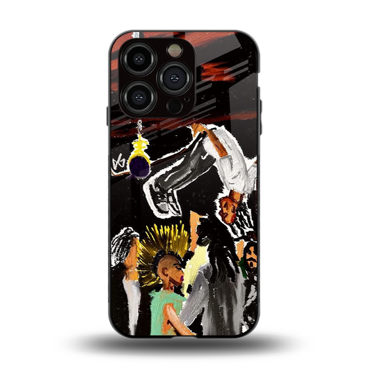 Gravity Break back phone cover | glass case for iphone 13 pro