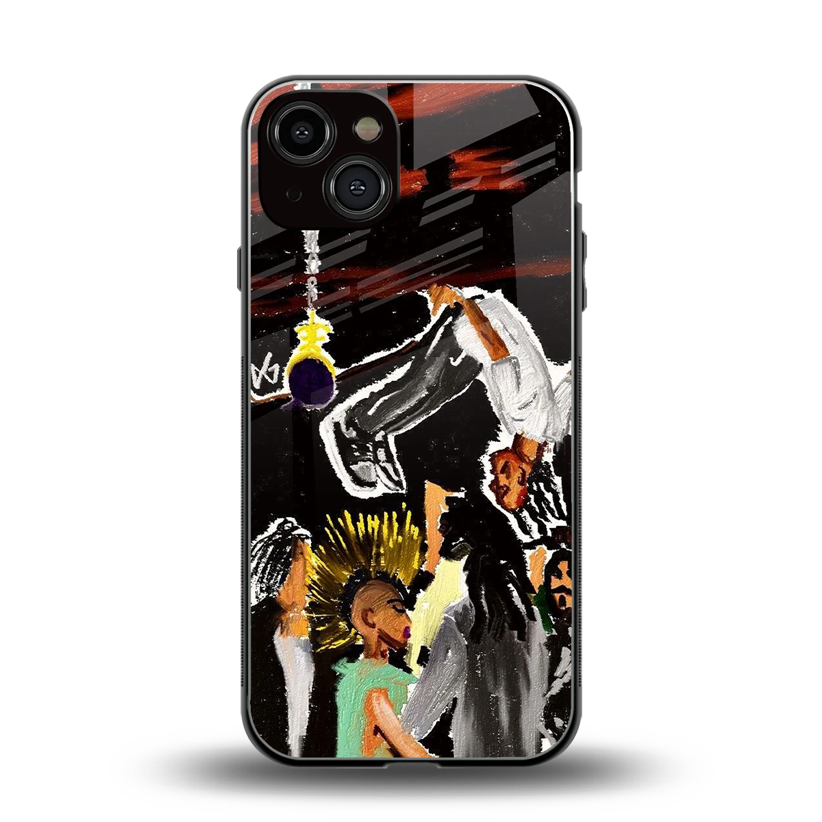 Gravity Break back phone cover | glass case for iphone 13