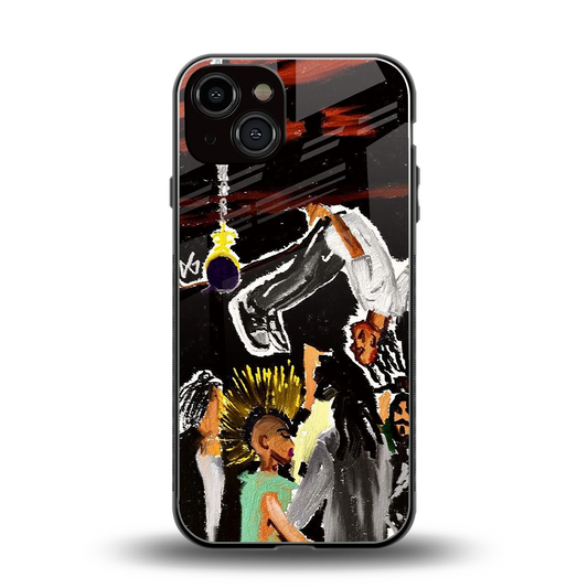 Gravity Break back phone cover | glass case for iphone 14