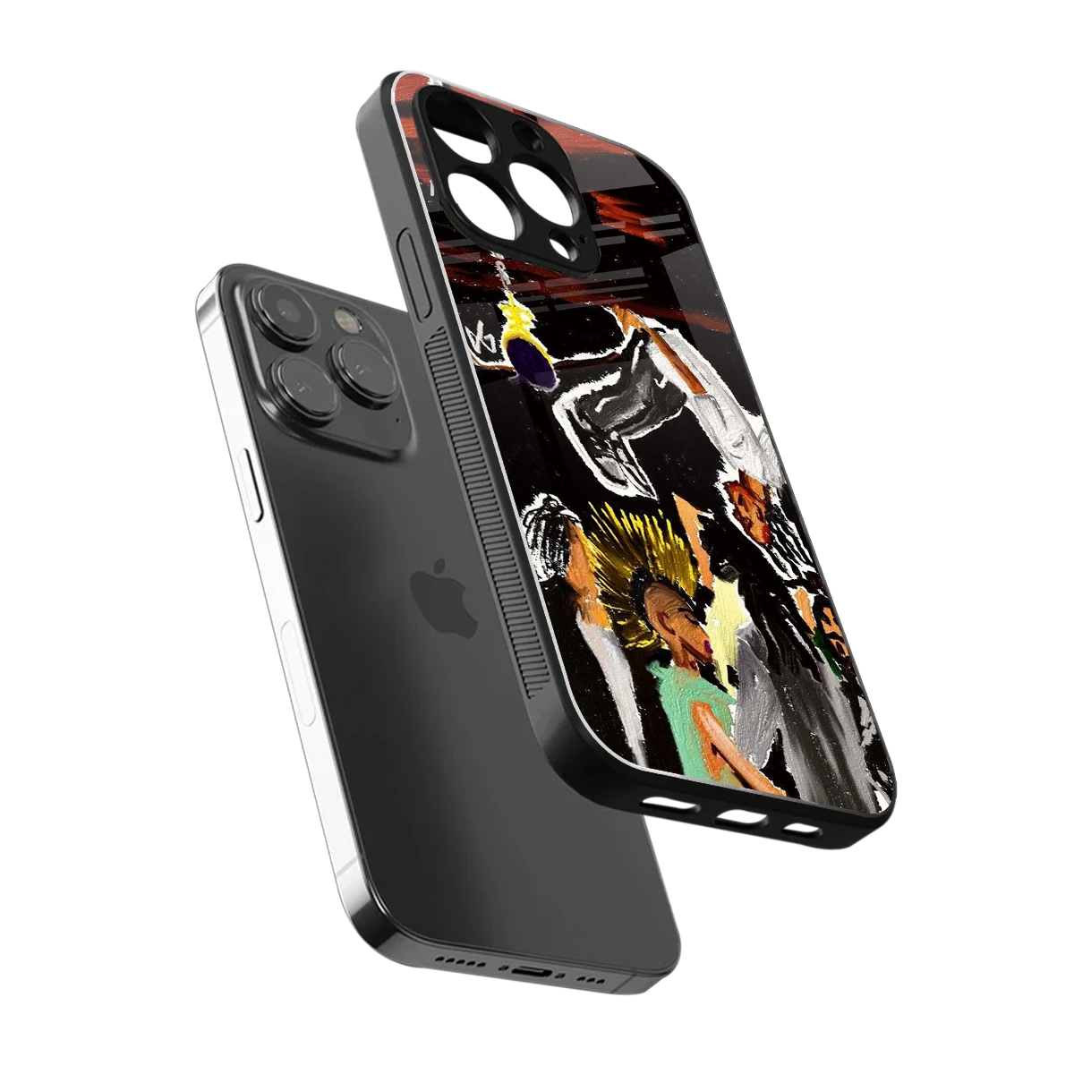 Gravity Break sleek iphone 15 pro max cover with tempered glass back and TPU edges