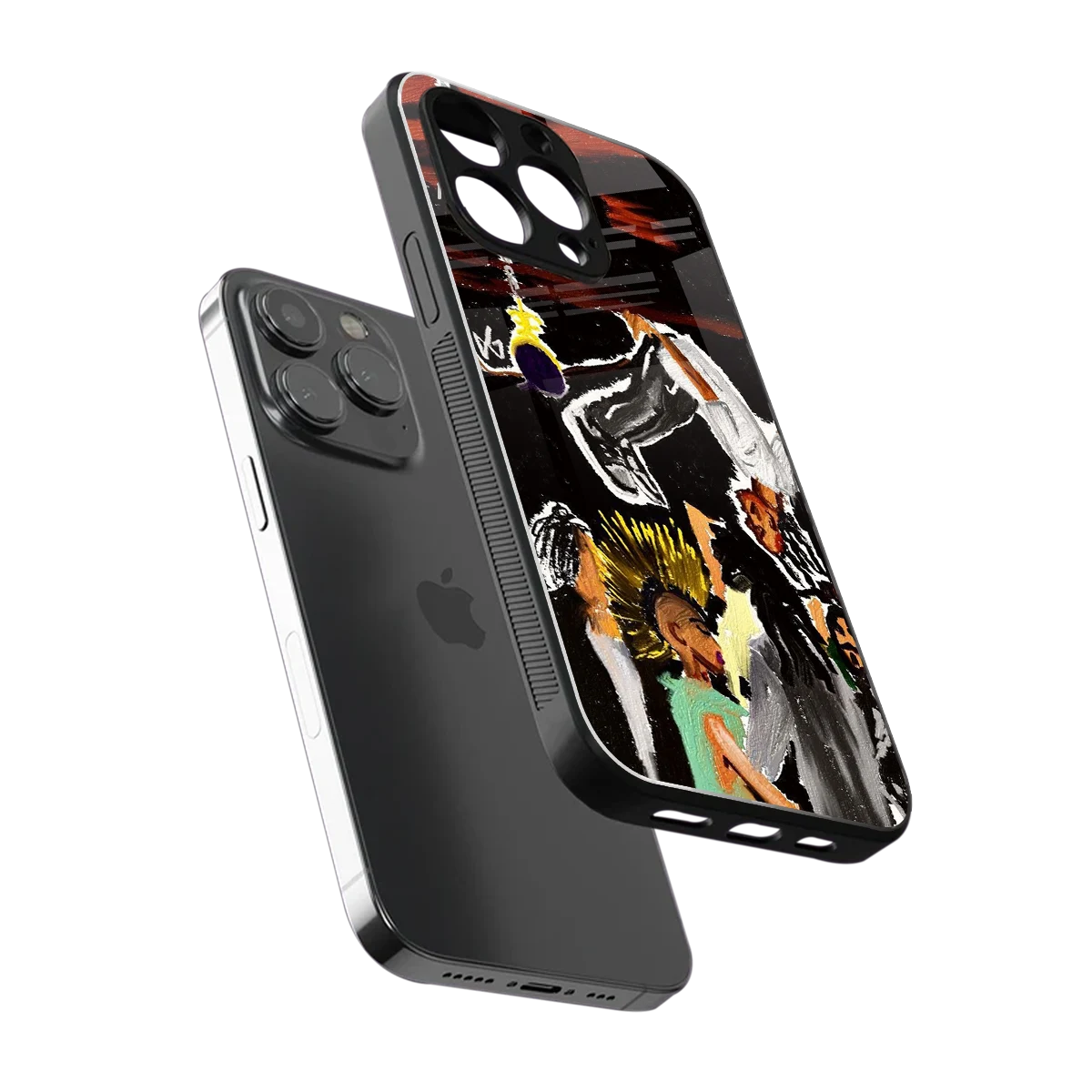 Gravity Break sleek iphone 16 pro max cover with tempered glass back and TPU edges