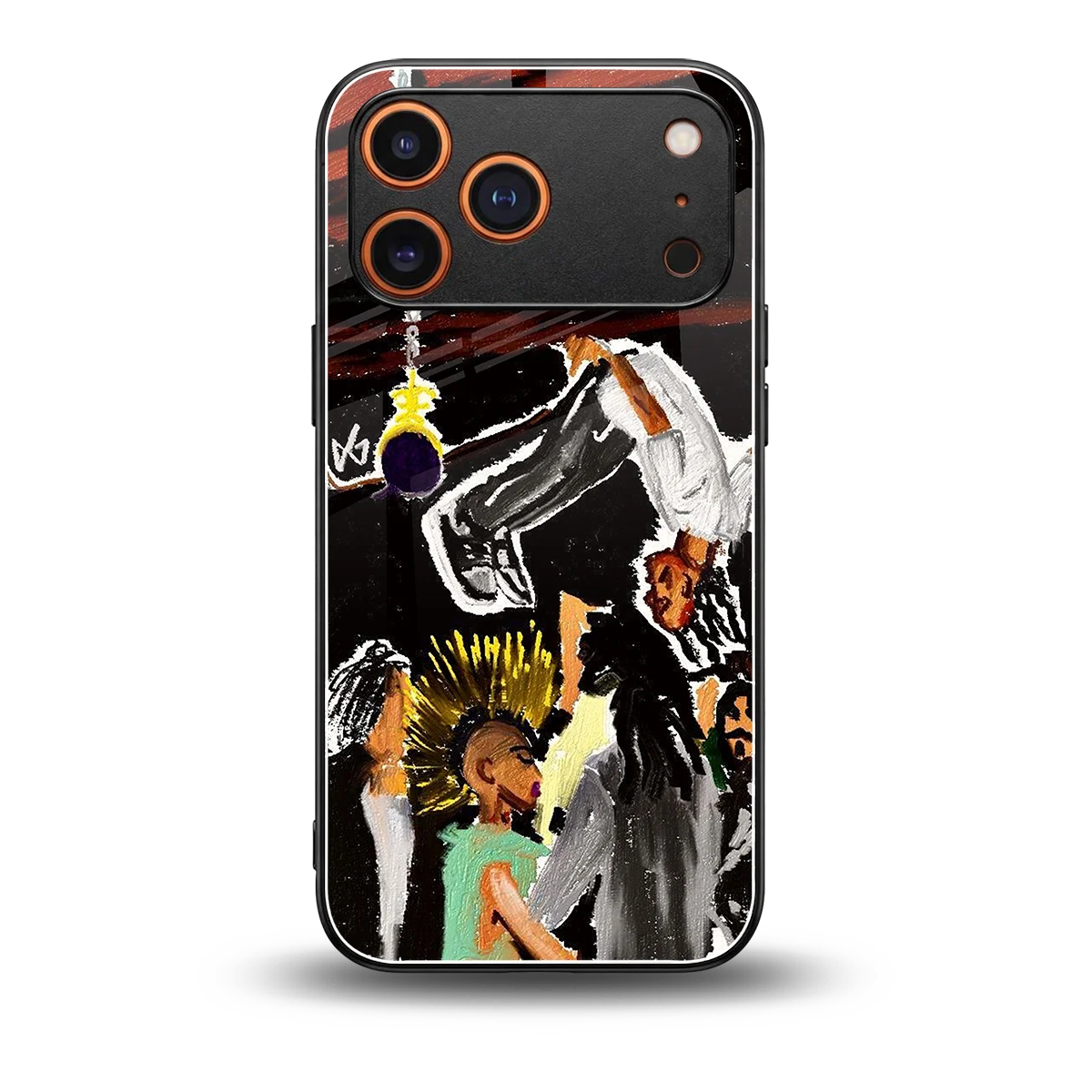 Gravity Break back phone cover | glass case for iphone 17 pro max
