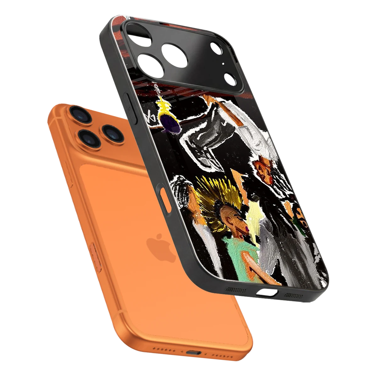 Gravity Break sleek iphone 17 pro cover with tempered glass back and TPU edges