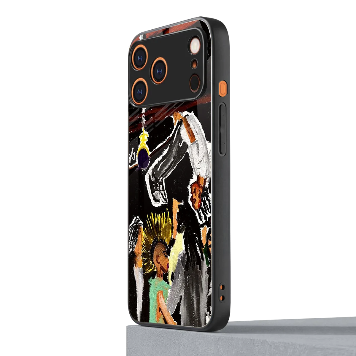 Gravity Break iphone 17 pro mobile cover | shockproof glass phone case
