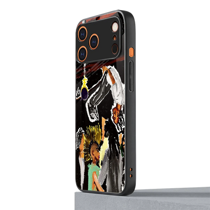 Gravity Break iphone 17 pro max mobile cover | shockproof glass phone case