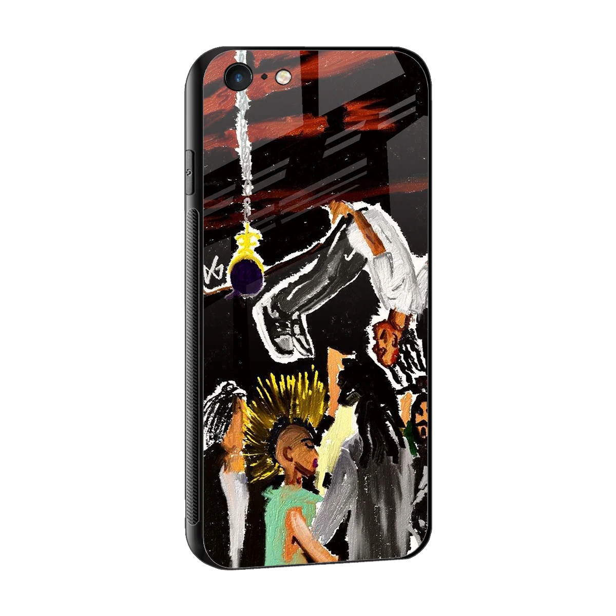 Gravity Break sleek iphone 6 cover with tempered glass back and TPU edges