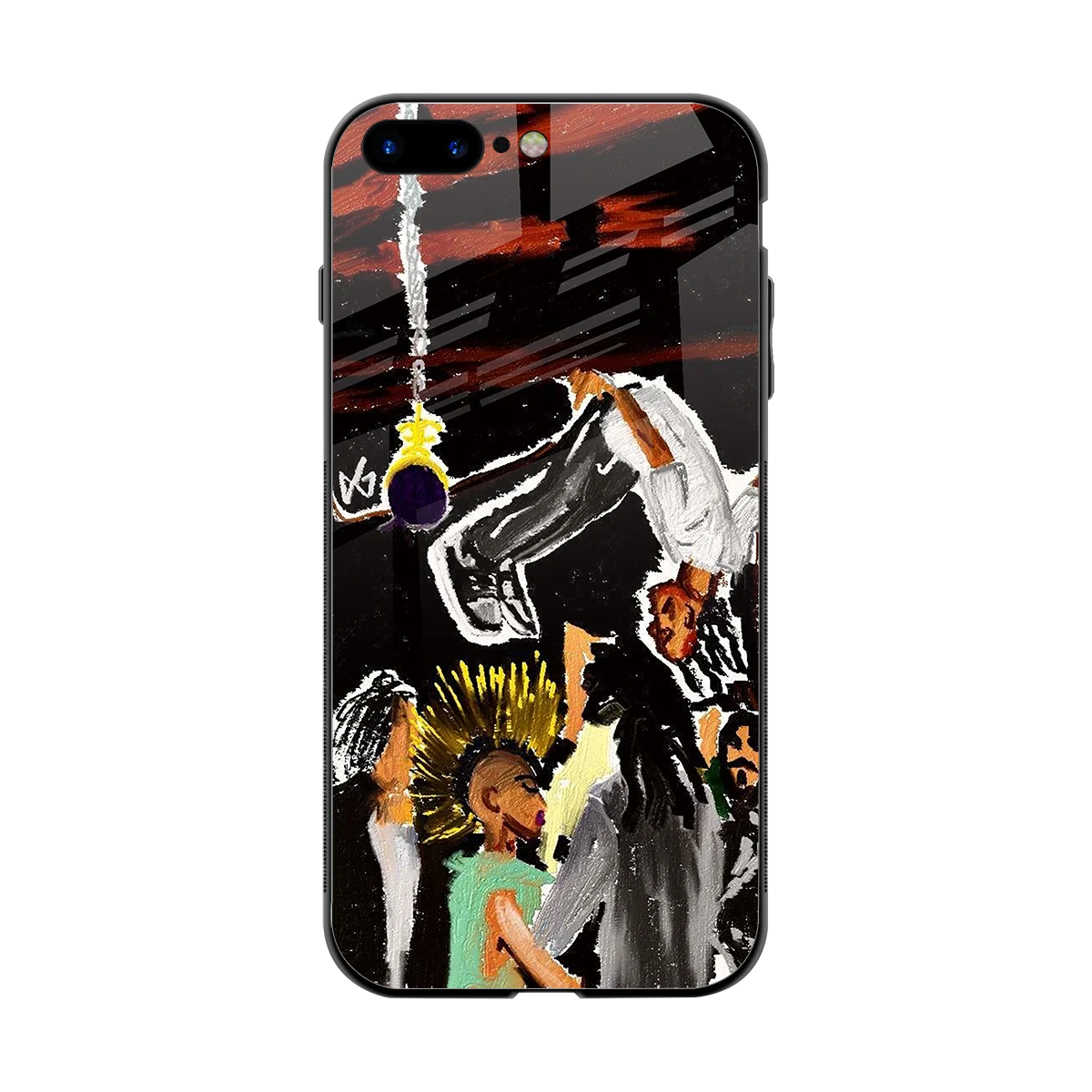 Gravity Break back phone cover | glass case for iphone 8 plus