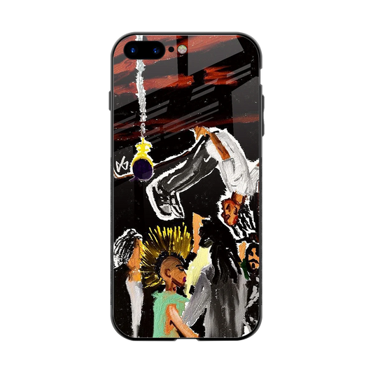 Gravity Break back phone cover | glass case for iphone 8 plus