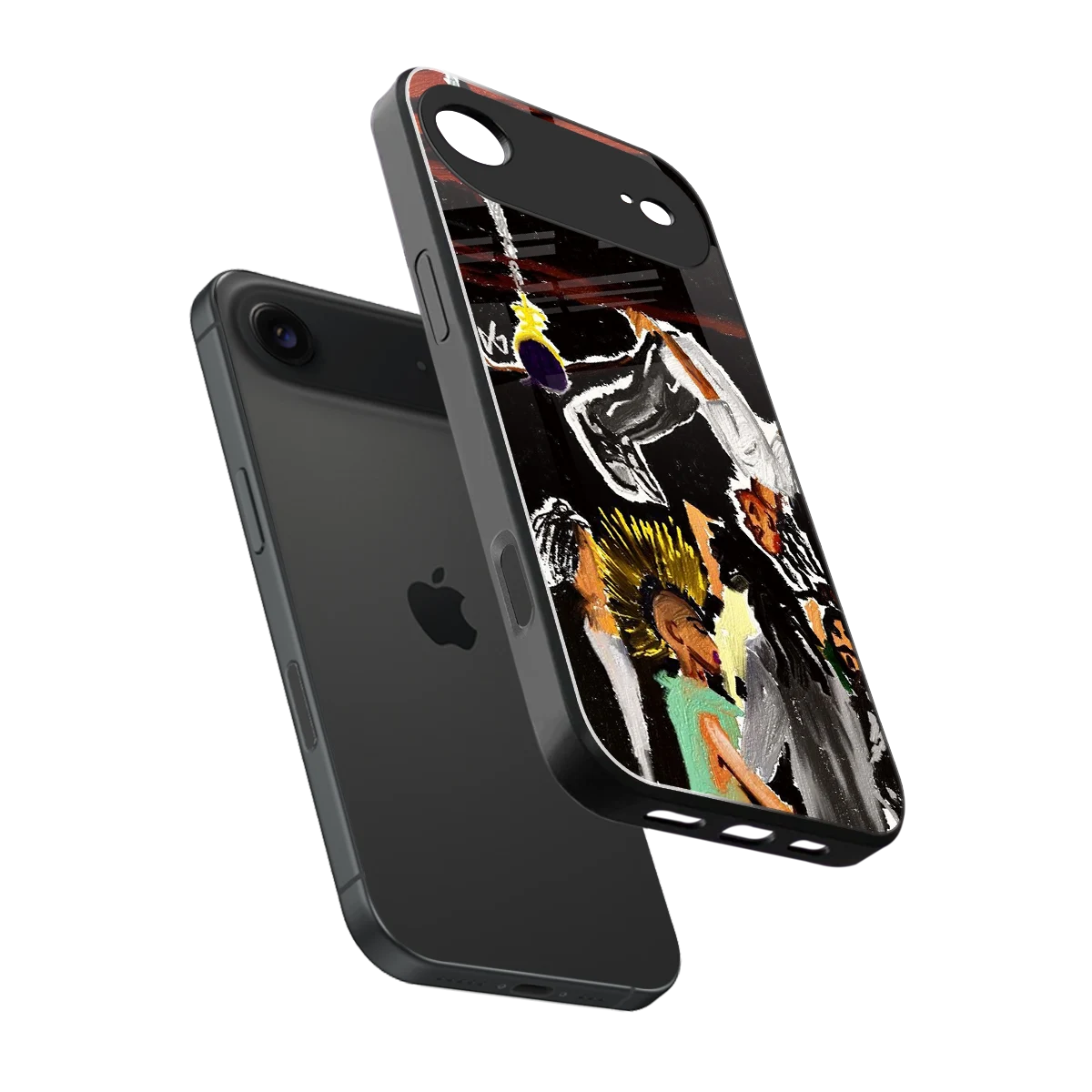 Gravity Break sleek iphone air cover with tempered glass back and TPU edges