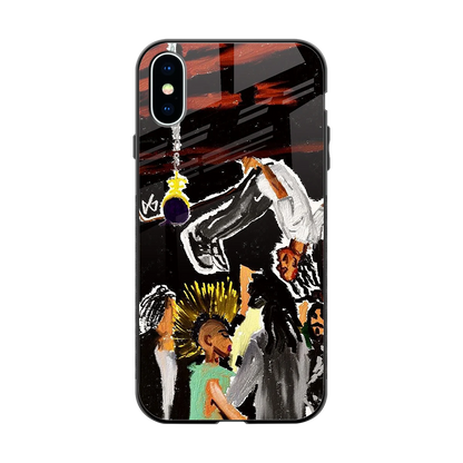 Gravity Break back phone cover | glass case for iphone x