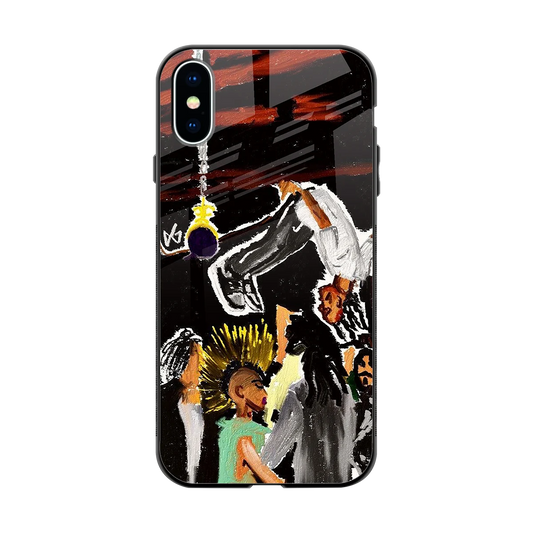 Gravity Break back phone cover | glass case for iphone xs