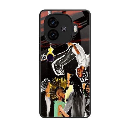 Gravity Break back phone cover | glass case for iqoo neo 10r 5g