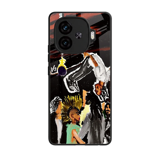Gravity Break back phone cover | glass case for iqoo neo 10r 5g