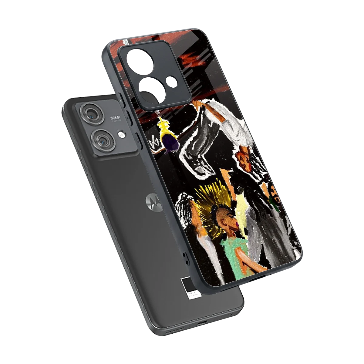 Gravity Break sleek motorola edge 40 neo 5g cover with tempered glass back and TPU edges