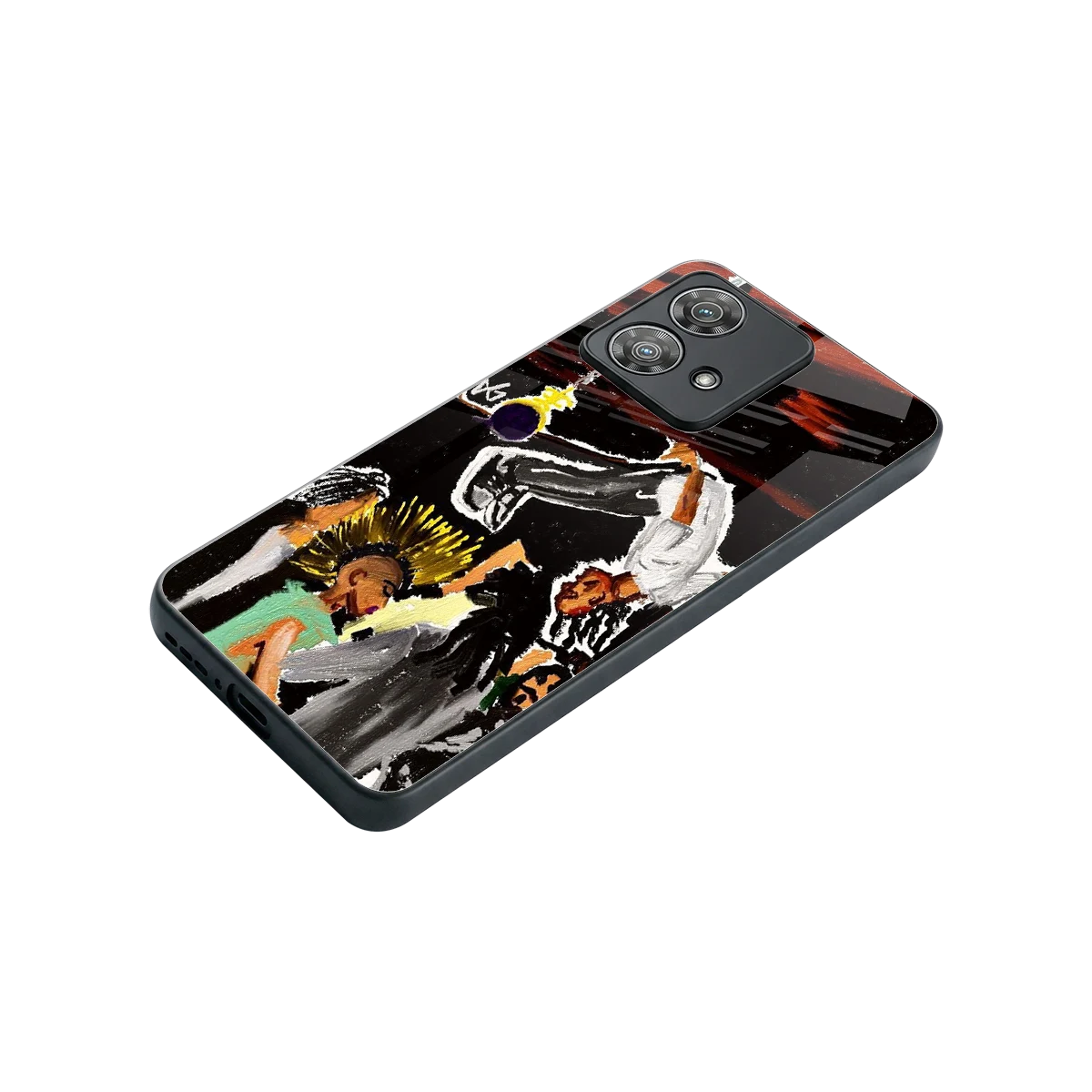 Gravity Break stylish phone case for motorola edge 40 neo 5g | glossy glass and slim fit