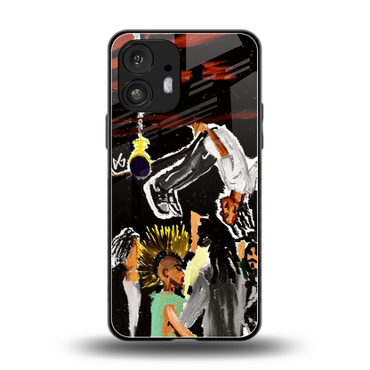 Gravity Break back phone cover | glass case for nothing phone 2