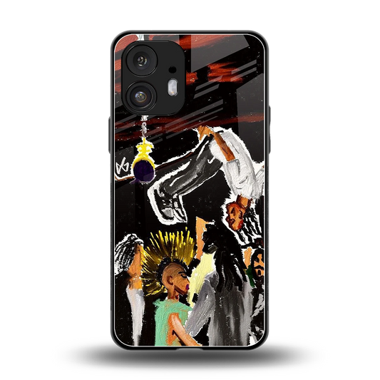 Gravity Break back phone cover | glass case for nothing phone 2