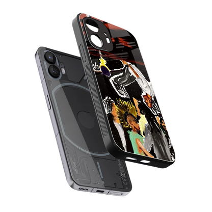 Gravity Break sleek nothing phone 2 cover with tempered glass back and TPU edges