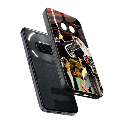 Gravity Break sleek nothing phone 2a cover with tempered glass back and TPU edges