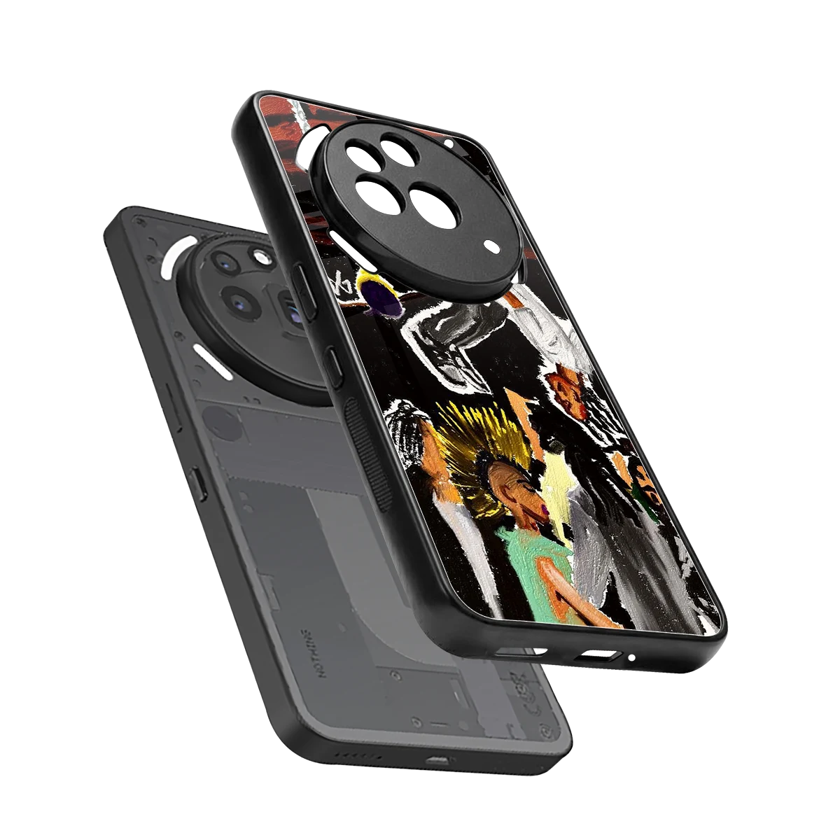Gravity Break sleek nothing phone 3a pro cover with tempered glass back and TPU edges