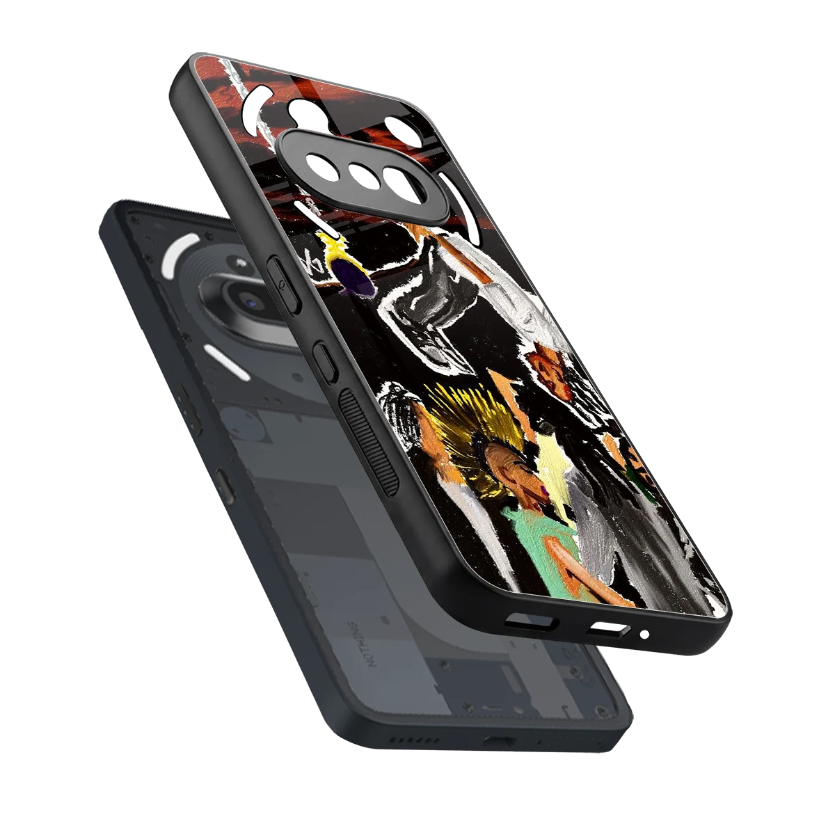 Gravity Break sleek nothing phone 3a cover with tempered glass back and TPU edges