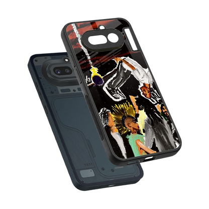 Gravity Break sleek nothing phone 4a cover with tempered glass back and TPU edges