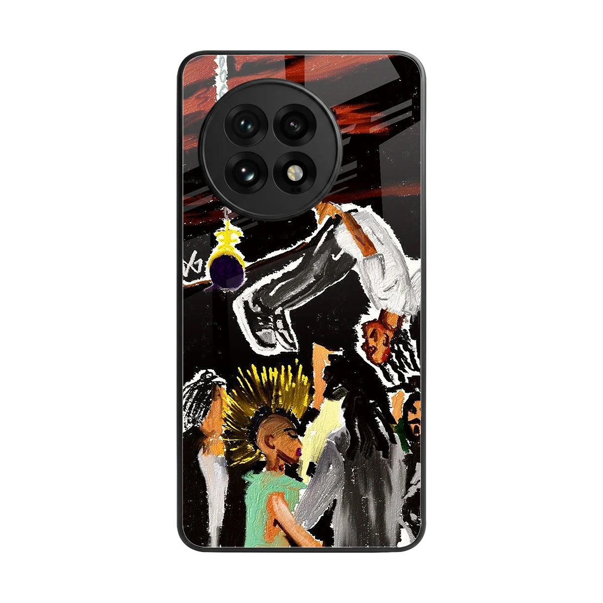 Gravity Break back phone cover | glass case for oneplus 13r