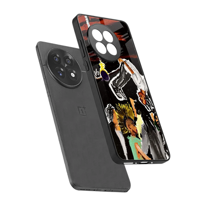 Gravity Break sleek oneplus 13r cover with tempered glass back and TPU edges