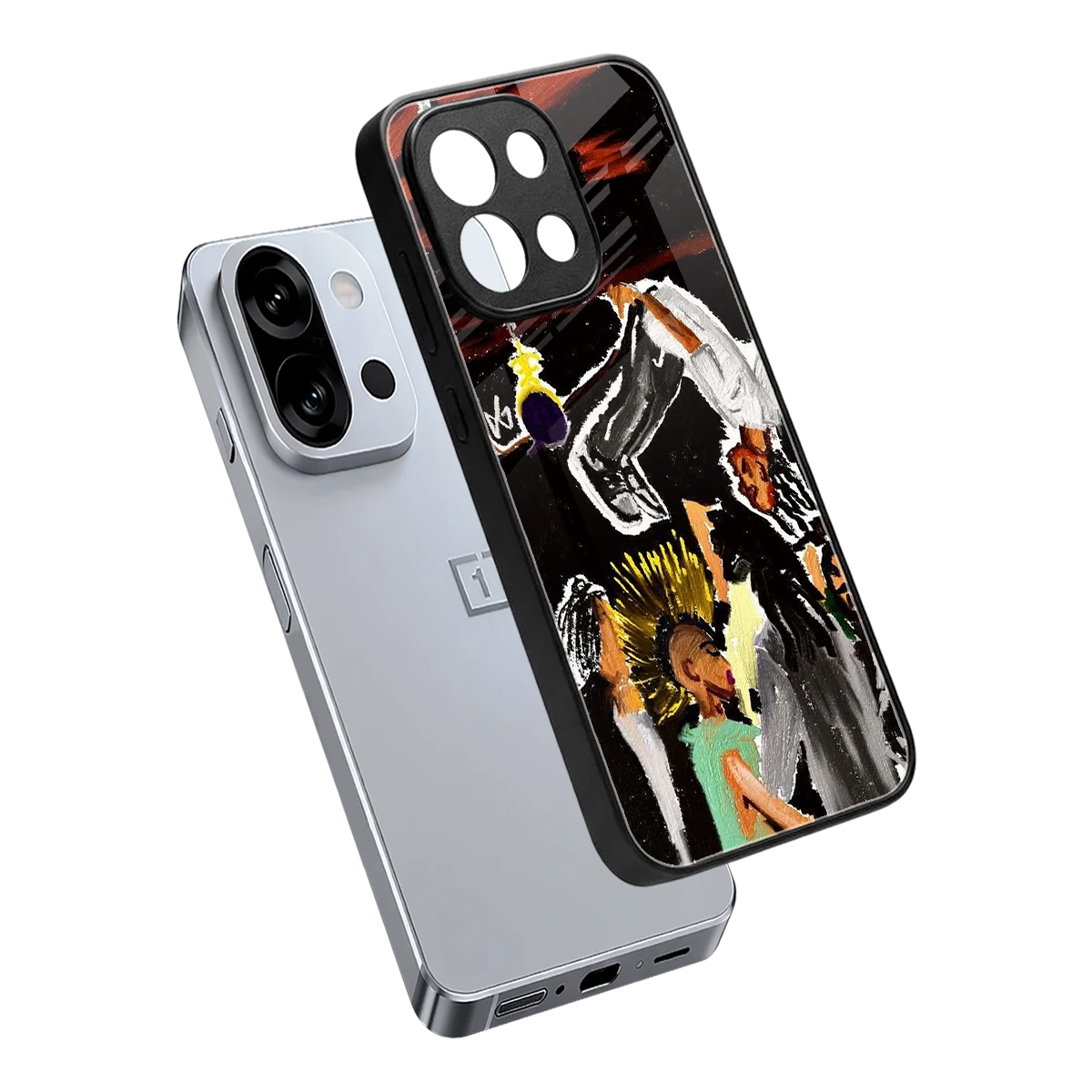 Gravity Break sleek oneplus 13s cover with tempered glass back and TPU edges