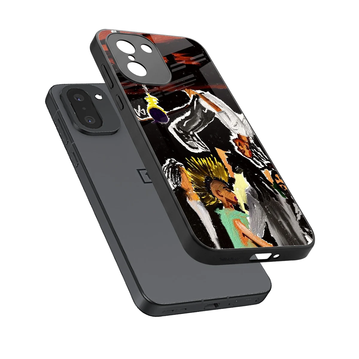 Gravity Break sleek oneplus 15r cover with tempered glass back and TPU edges