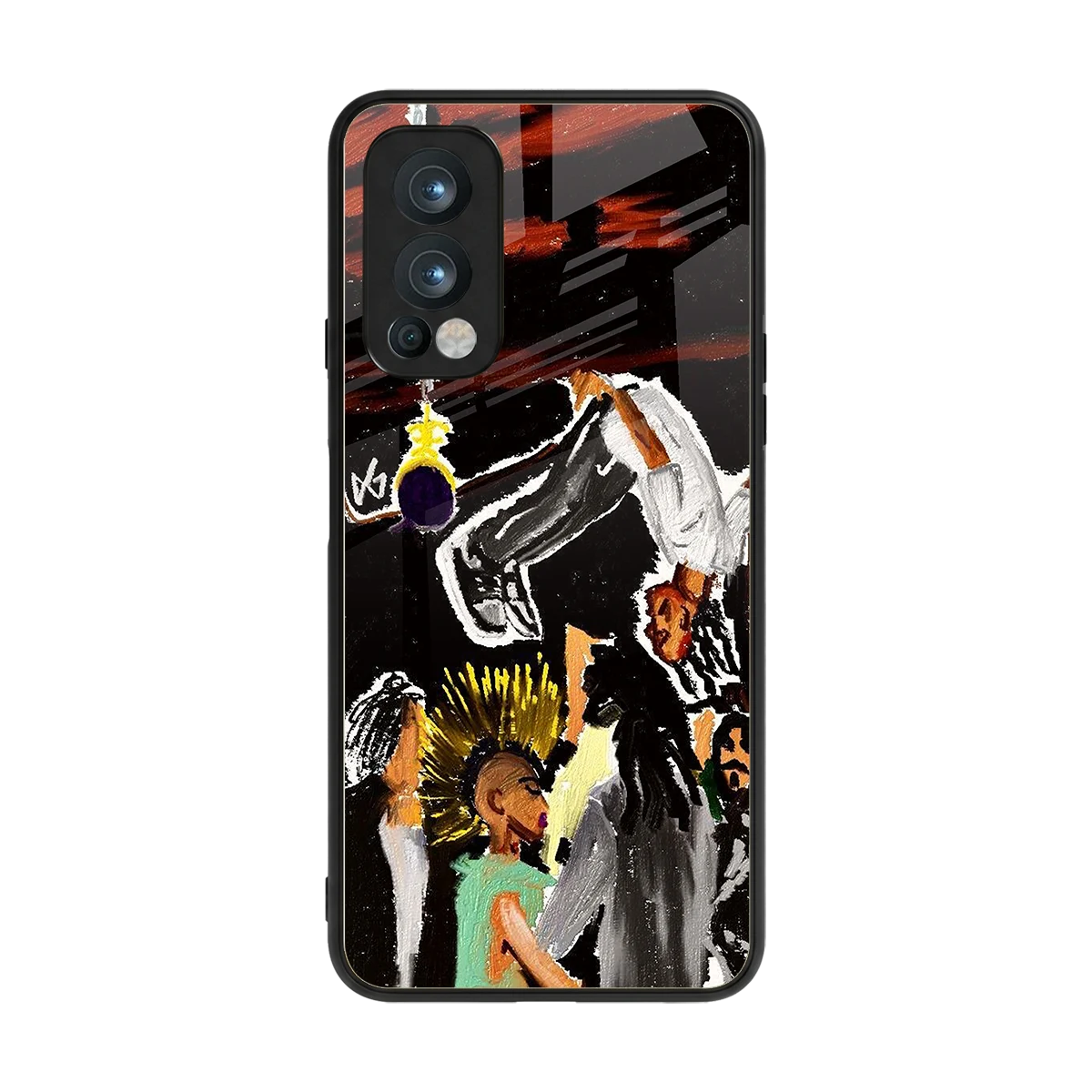 Gravity Break back phone cover | glass case for oneplus nord 2