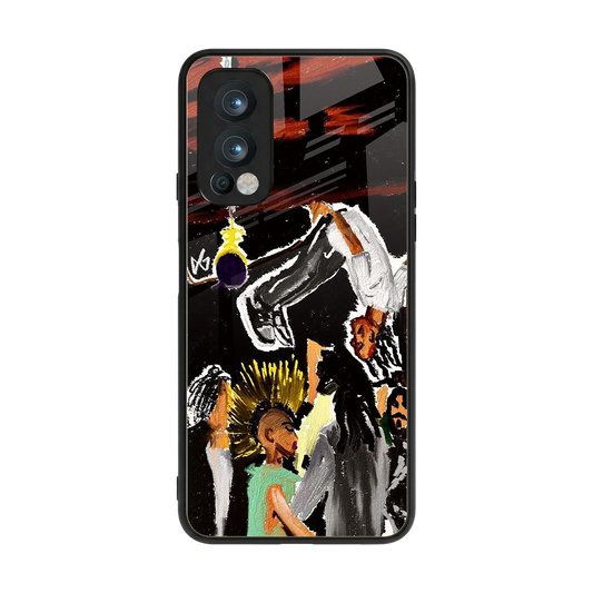 Gravity Break back phone cover | glass case for oneplus nord 2