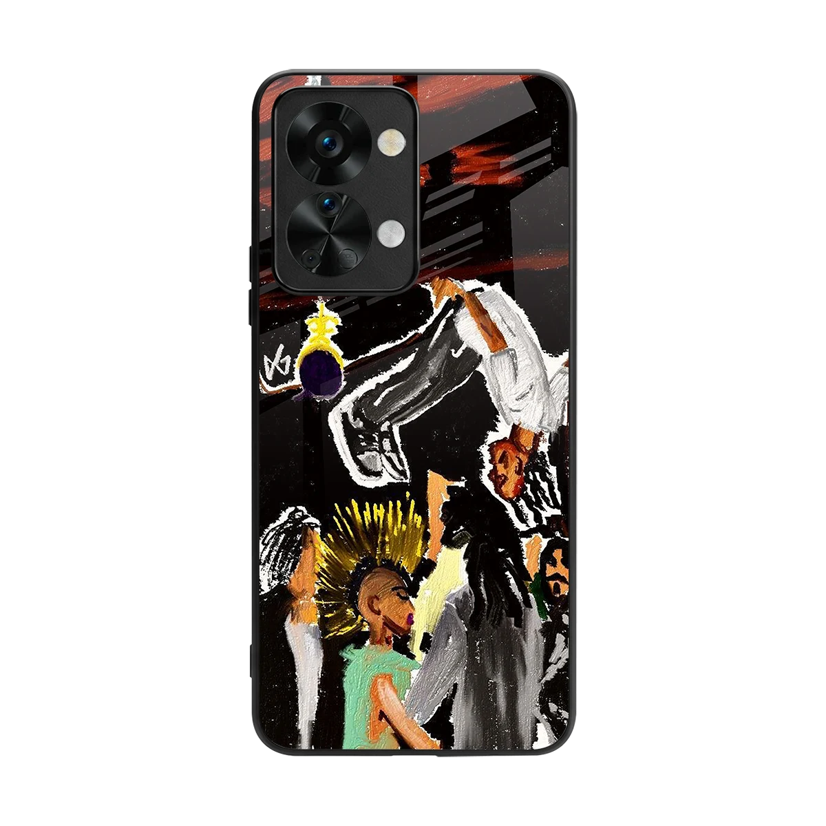 Gravity Break back phone cover | glass case for oneplus nord 2t