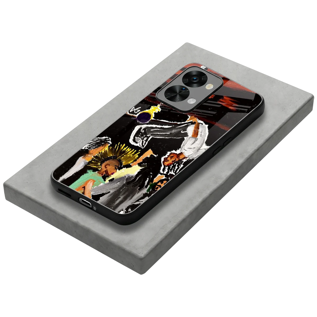 Gravity Break stylish phone case for oneplus nord 2t | glossy glass and slim fit