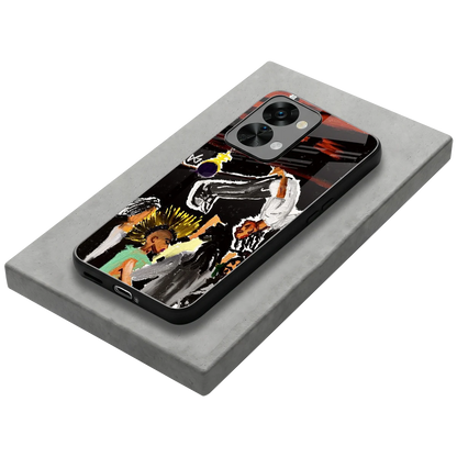 Gravity Break stylish phone case for oneplus nord 2t | glossy glass and slim fit