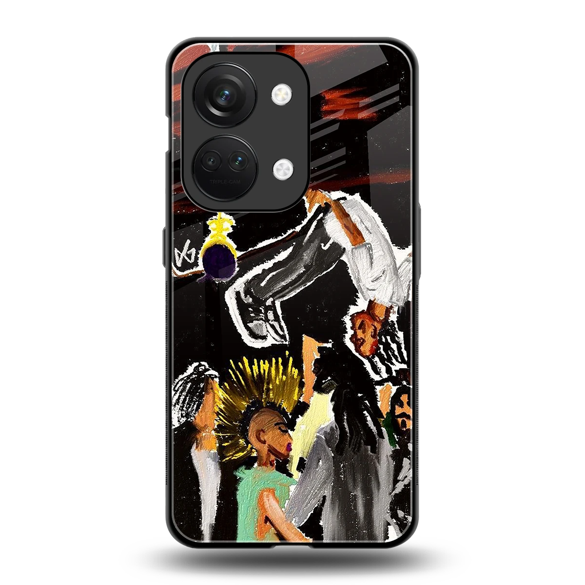 Gravity Break back phone cover | glass case for oneplus nord 3