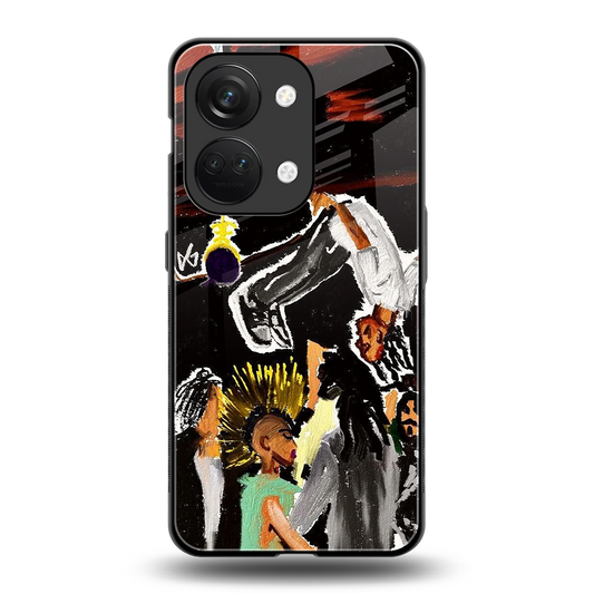 Gravity Break back phone cover | glass case for oneplus nord 3