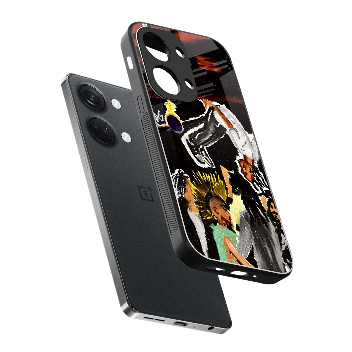 Gravity Break sleek oneplus nord 3 cover with tempered glass back and TPU edges