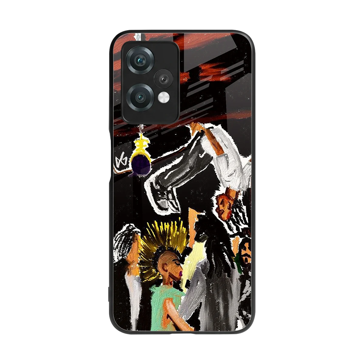 Gravity Break back phone cover | glass case for oneplus nord ce 2 lite