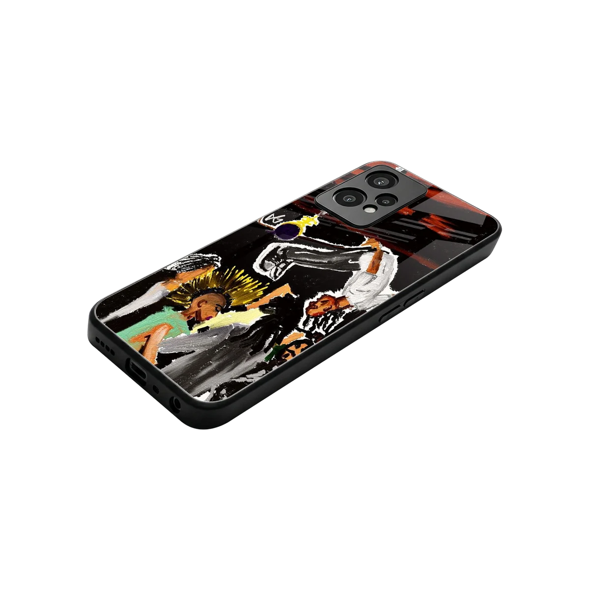 Gravity Break stylish phone case for oneplus nord ce 2 lite | glossy glass and slim fit