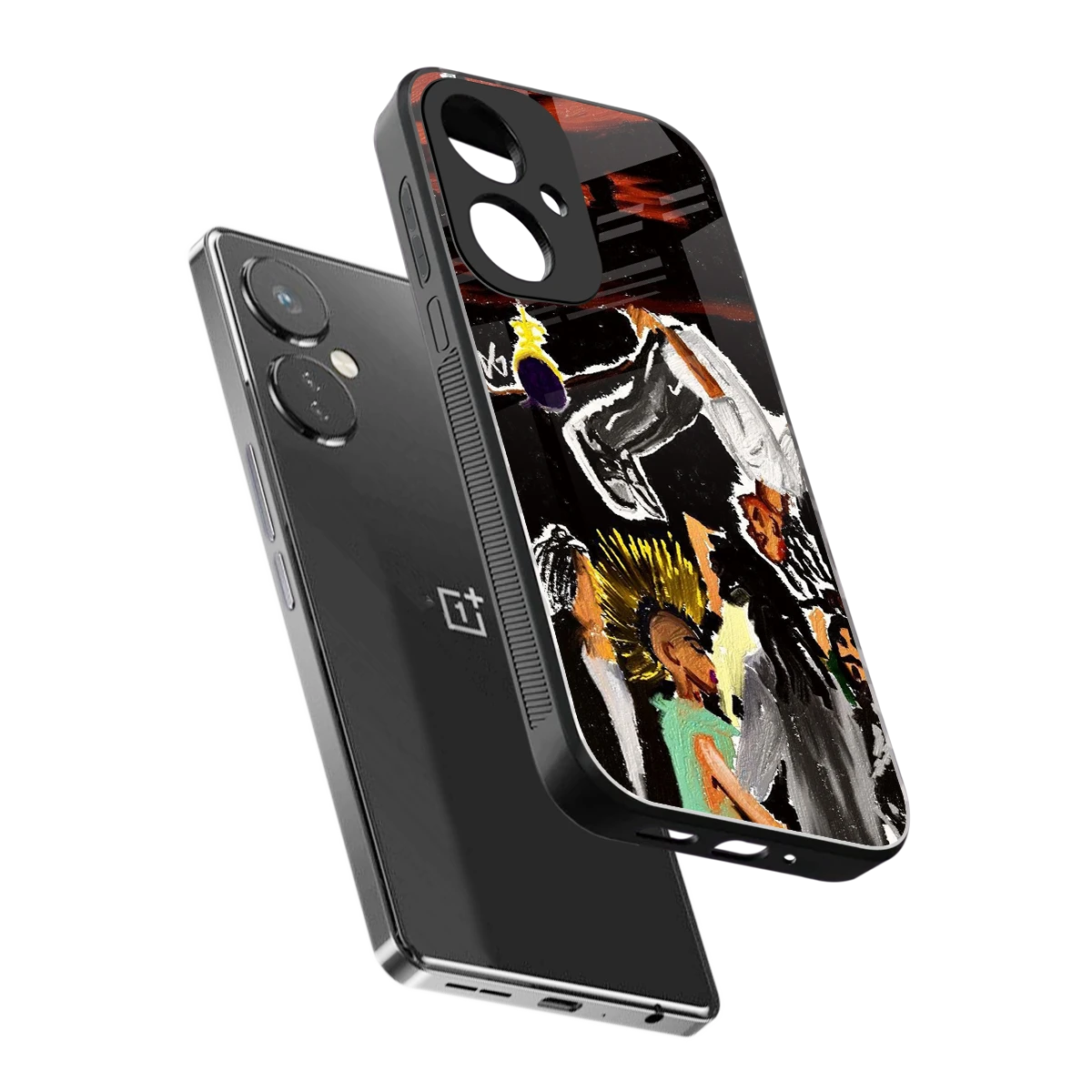 Gravity Break sleek oneplus nord ce 3 cover with tempered glass back and TPU edges